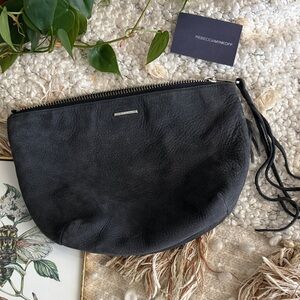 Rebecca Minkoff Suede Foldover Clutch Genuine Leather